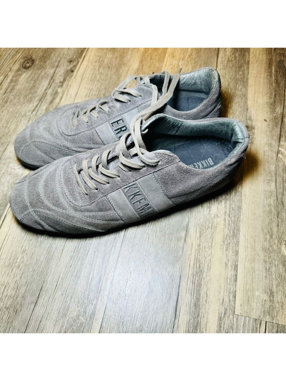 Bikkembergs Gray Suede Men’s Shoes SZ 42 EU 9 US